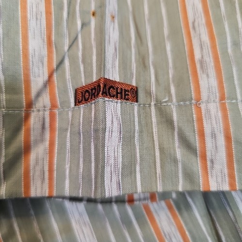 Jordache Striped Short Sleeve Shirt Casual Button Down Men’s M New Vtg - Picture 9 of 10