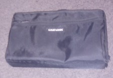 CASE LOGIC CASSETTE TAPE HOLDER 30 slots zipper opening W HANDLE vtg NYLON Black