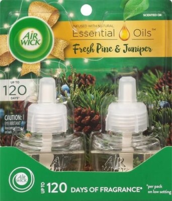 Air Wick Plug in Scented Oil Refills Limited Edition Fresh Pine And Juniper