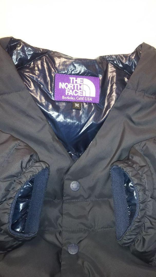 THE NORTH FACE PURPLE LABEL Down Cardigan Coat Navy Size-M THE NORTH FACE PURPLE LABEL Down Cardigan Coat Navy Size-M