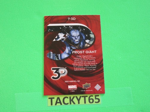 2015 UD MARVEL 3D LENTICULAR VARIANT SINGLE CARD(S) NEW YOU CHOOSE - Picture 26 of 134