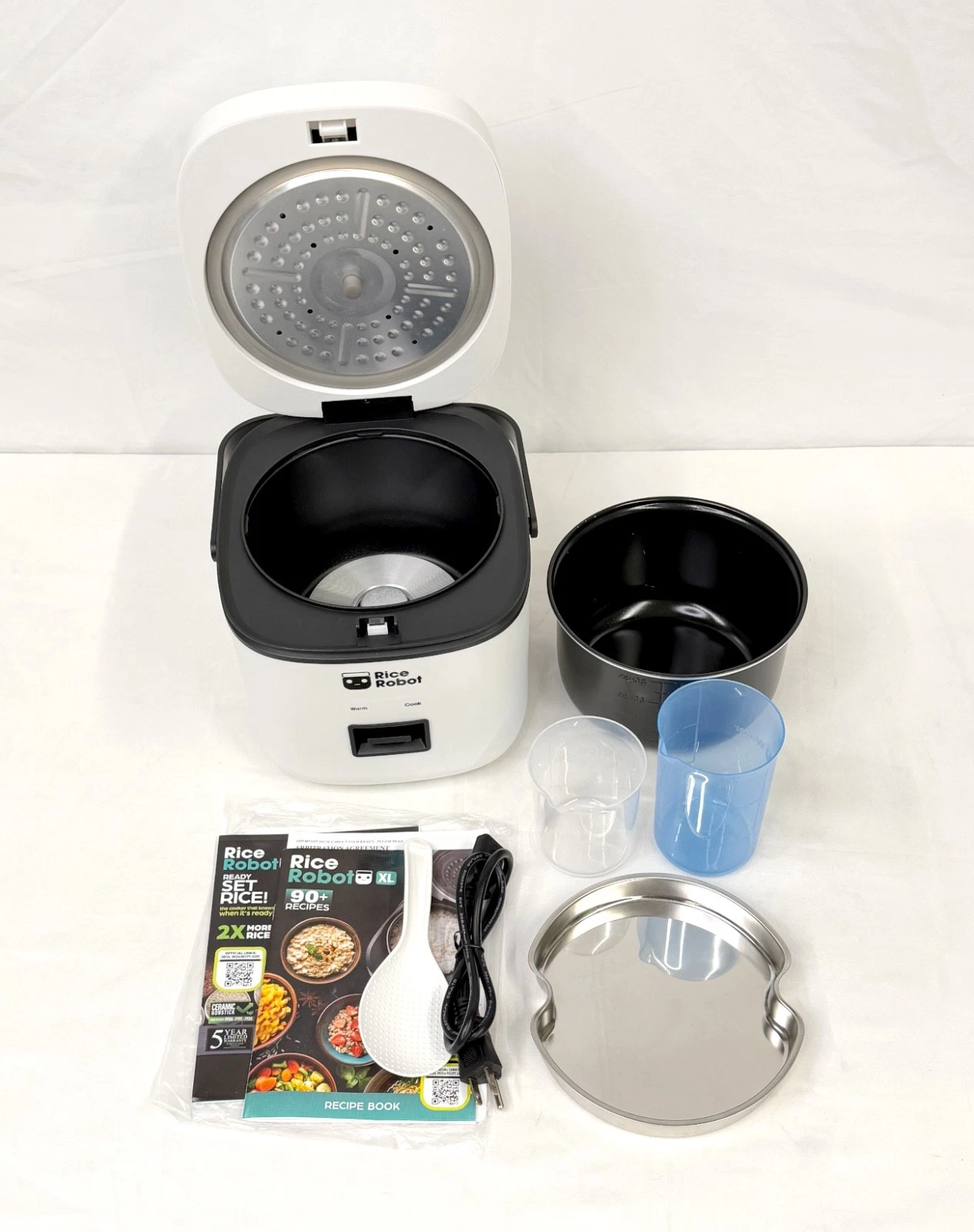 RICE ROBOT 6465 8-Cup (2L) White Space Saving Rice Cooker with Ceramic Nonstick
Opens in a new windo