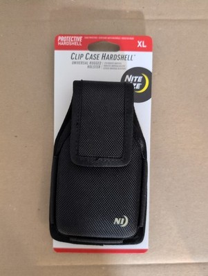 Nite Ize Clip Case Hardshell Cell Phone Holder Black XXL