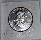 1962 Franklin Half Dollar PR Proof 90% Silver Coin US Mint