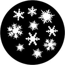 Rosco 71048 Steel Gobo, Snowflakes 3 - Size E