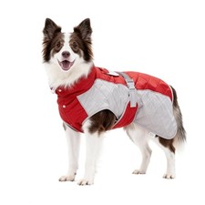 Dog Coat Dogs Winter Coat- Fleece Lined,Water Medium chest 23 27in Red