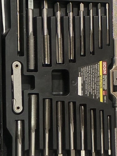 ICON TDST-41 Piece SAE Professional Tap & Die Set 59158 (NEW) FAST SHIPPING image 6