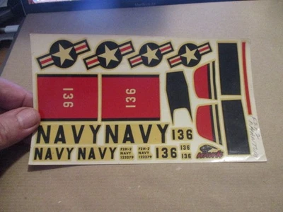 Décal 1125 pour maquette F2H-2 PHANTOM pour kit HAWK 1/48e complet et neuf - Photo 1/2