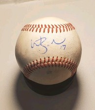 Autographed Baseball game used WILL BRENNAN San Francisco Giants