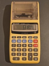 Calcolatrice da Tavolo - Sharp EL-1611L  + 7 Rotoli di carta