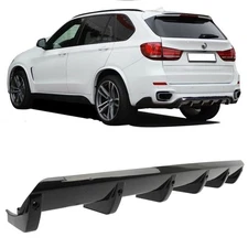 Car Rear Diffuser 6-Fins Bumper Lip Splitter Spoiler Body Kit For X5 F15 M-Pack