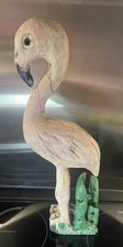 Flamingo Pink Wooden Vintage Flamingo Decorative  Ornament Indoor Outdoor Retro