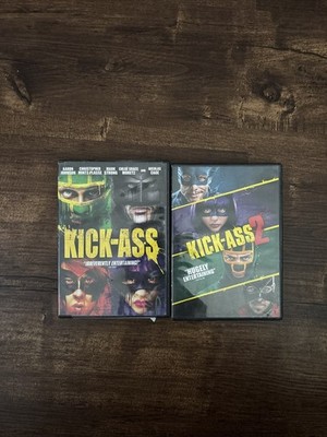 Kick-Ass 1 & 2 DVD 2-Film Set Superhero Comedy Aaron Johnson Chloe Grace Moret