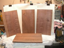 4 Boards WALNUT LUMBER Dark WOOD AIR DRIED. 8Y 9 -10 5/8 Wide 17 1/4 L