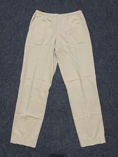 Vintage 90s PRADA Milano SideZip Trousers Beige Khaki Cotton IT 38/US 28 Archive