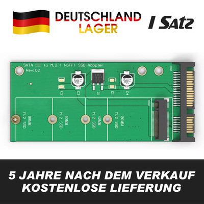 M.2 M2 NGFF auf 2,5 Zoll SATA 3 III Konverter Adapter Karte für B, M+B, B+M Key