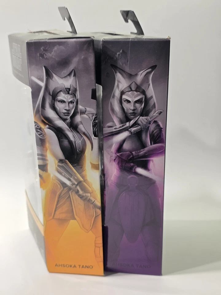 Juego de 2 figuras de Ahsoka Tano Rebels & The Clone Wars de Star Wars la serie negra Foto 4 de 4