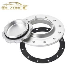 12 Bolt Twist On Filler Neck Cap 3'' Billet Fuel Cell Flush Tank Cap Gas Cap