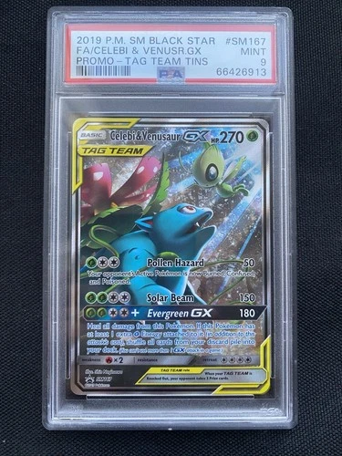 PSA 9 - Celebi Venusaur GX Tag Team SM167 Black Star Promo
