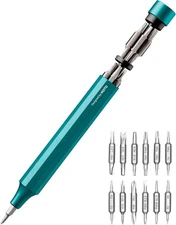 HOTO 24 in 1 Multi Bit Mini Screwdriver Set Magnetic, Manual Dark Turquoise 