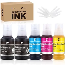 580ML Sublimation Ink Refilled Bottlescompatible for ET2400 ET2720 ET2760 ET2...
