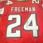 Devonta Freeman Atlanta Falcons #24 Red Signed Football Jersey NFL