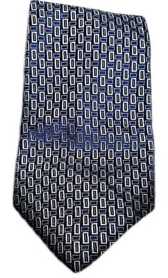 Robert Talbot Best Of Class  Silver Blue Handmade Silk Necktie Original Tag Vntg