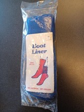 Vintage Boot Liner Blue Fits 8.5-11 80 Acrylic 20 Nylon New Sealed 