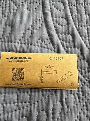 (1) JBC NANO C115107 C115-107 Solder Iron Tip Chisel Wedge