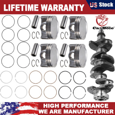 23041-2E100 Crankshaft & STD Pistons For HYUNDAI KIA Soul Forte Elantra 2.0 G4NA