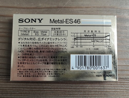 Cassette Tape Metal Position Metal - ES 46 Sony Rare Valuable Japan Unopened !!! - Picture 3 of 5