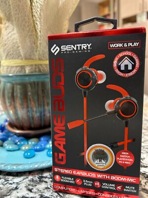 Sentry Pro Gaming Ear Buds Perfect for- XBOX, SWITCH, PLAYSTATION, PC  MAC