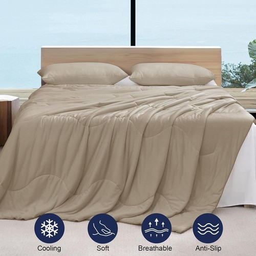 Double Cooling Comforter King for Hot Sleepers - Soft Breathable Blanket 108x90 - Picture 5 of 8