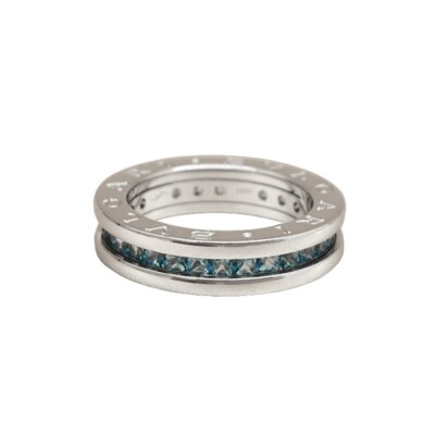 Bvlgari B.Zero1 Einbandring 18k Weißgold, Aquamarin, 50 (104056)