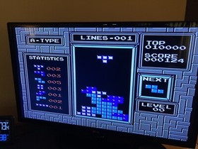 Tetris (Nintendo NES, 1989) Game Cartridge with Box & Sleeve Tested No Manual