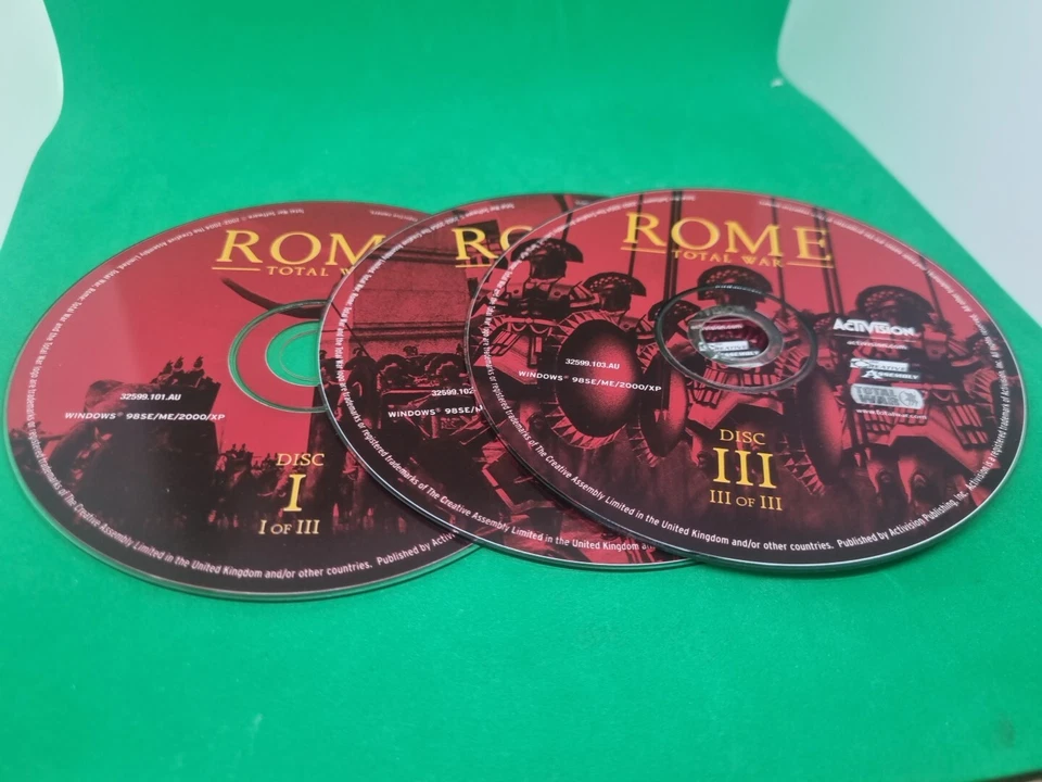  Rome - Total War (PC CD ROM) 3 Disc Set Complete W Manual + Map Poster - Image 4 of 4
