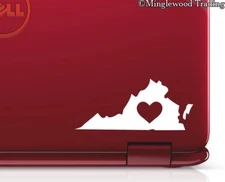 Virginia Heart Vinyl Decal Stickers | Love RVA Richmond Va Beach
