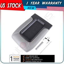 Center Console Lid Armrest For 99-07 Chevy Avalanche Silverado Sierra Gray