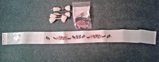 Hand Painted Needlepoint Canvas BELT Theme: Flowers  butterflys  NEW 