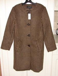 ann taylor houndstooth coatigan