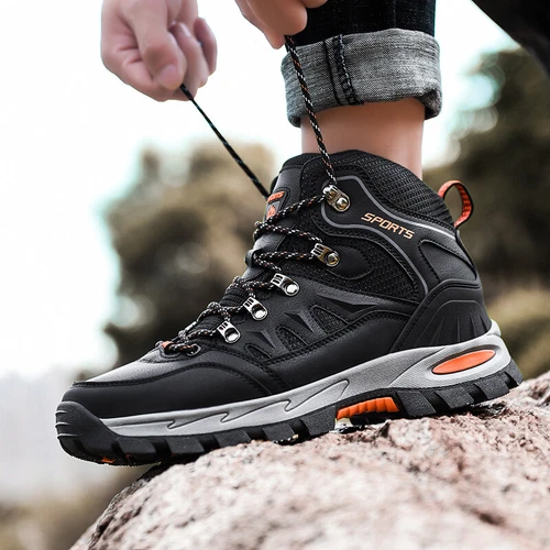 Herren Trekkingschuhe Sneaker Outdoor Wanderschuhe Sportschuhe Schnürschuhe - Bild 9 von 15