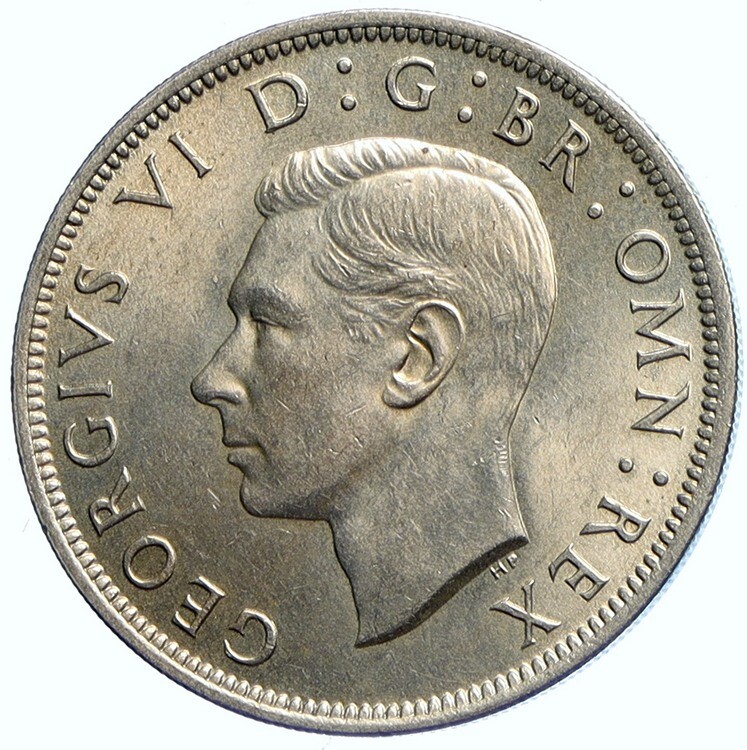 1948 Great Britain United Kingdom King George VI Vintage Half