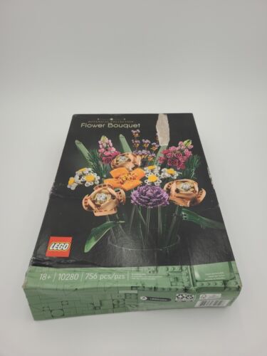 LEGO Creator Expert: Bukiet kwiatów (10280) Kolekcja botaniczna Znaki Wgniecenia Stalówka w pudełku - Zdjęcie 1 z 10