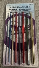 WRIGHTS ALUMINUM CROCHET HOOKS NEEDLES 3.25 - 6.50 MM BRAND NEW 36279