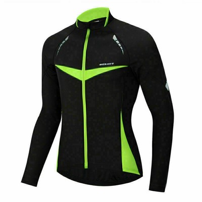 Fahrradjacke Hosen Set Winddichte Kleidung MTB Reflektierendes Oberteil Winter