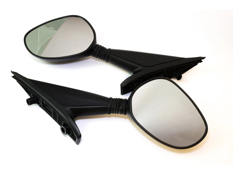 Spiegel Paar schwarz E-geprüft für Piaggio X8 125 200 250 ie 400 ie 2004-2008 - Bild 2 von 4