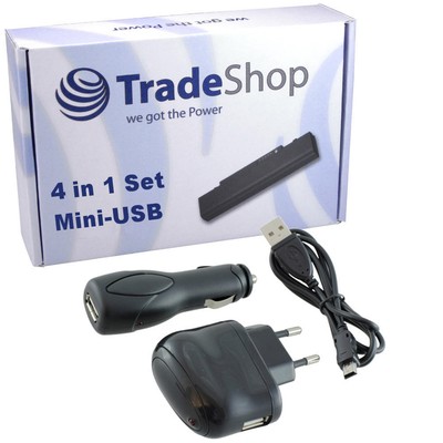 4in1 Ladekabel Set für Magellan Roadmate 1200 1215 1230