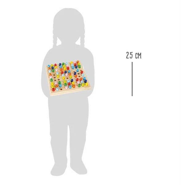 Sudoku bunt, Brettspiel aus Holz, Kinder, Lernspiel - Bild 3 von 4