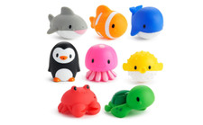 Water Squirting Toys Baby Toddler Bath Toy Tub Floating Imaginative Play 8 Pack