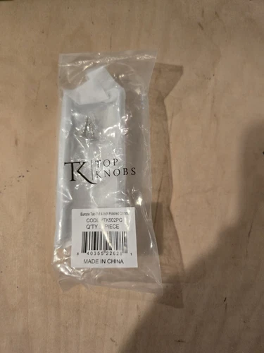 Top Knobs TK502 PC Europa 3" Centers Finger Cabinet Pull - Polished Chrome - Picture 2 of 2